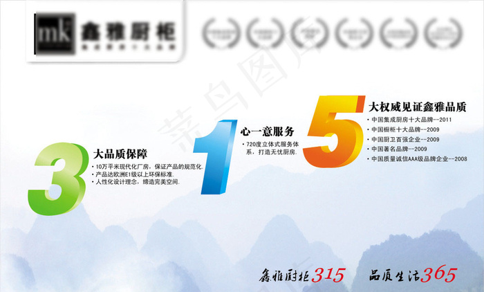 315品牌形象cdr矢量模版下载