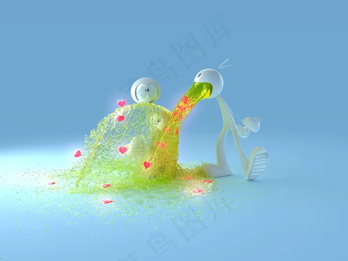 呕吐火柴人