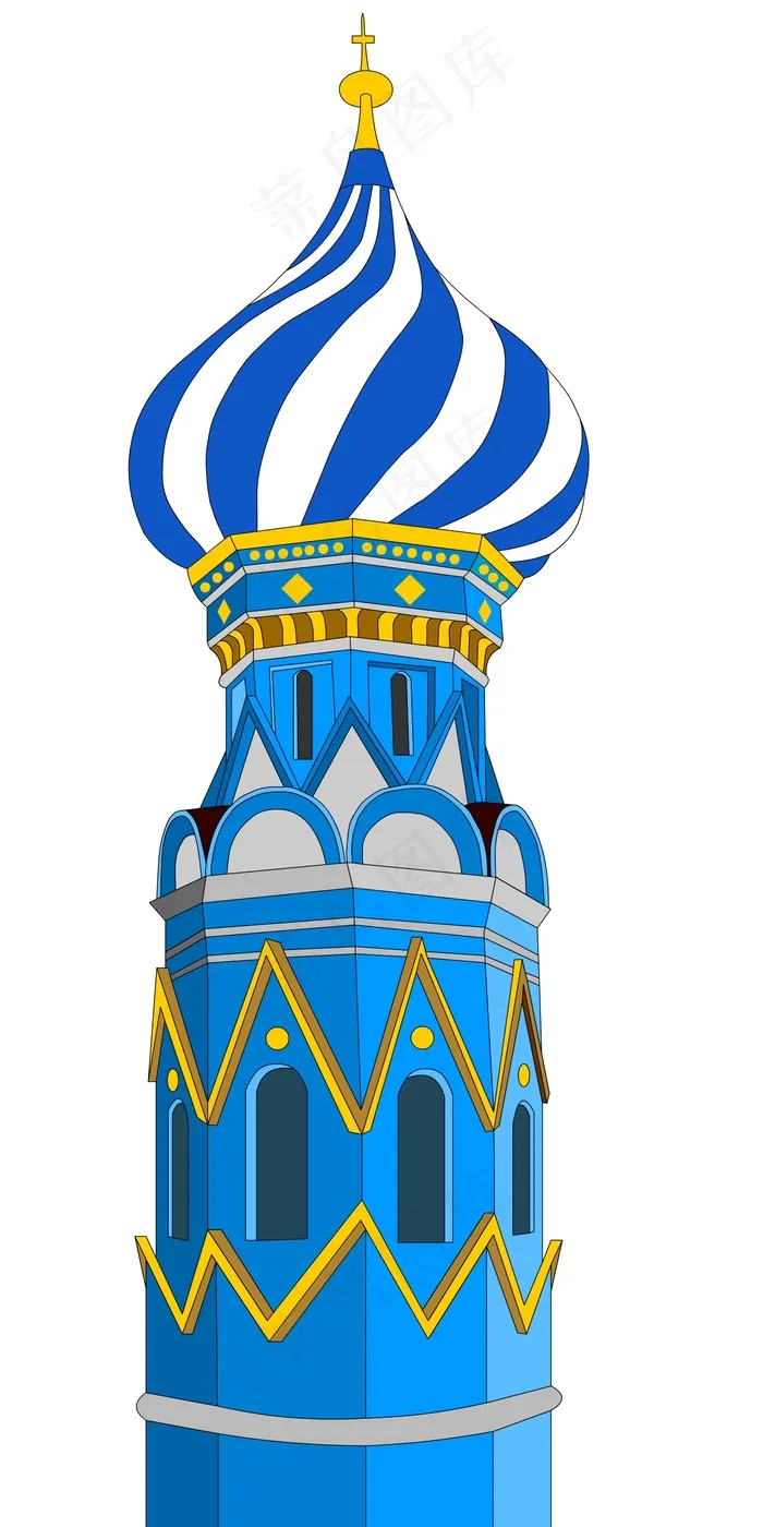 原创俄罗斯风格卡通城堡图片