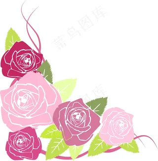 矢量化的红玫瑰