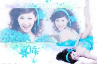 清淡素雅婚纱摄影模板图片