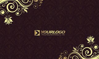 欧式花纹名片