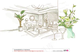 漫画风光 城市风光 矢量素材 AI...