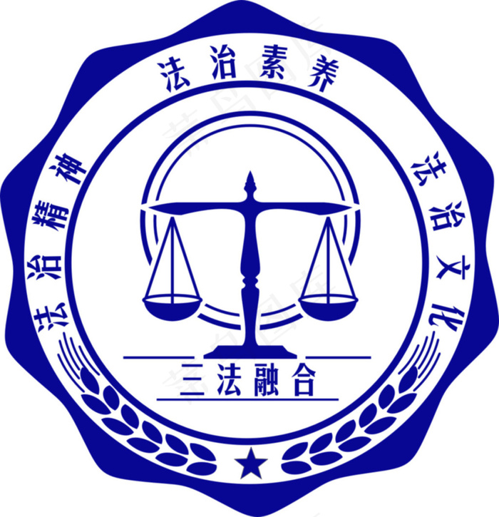 法律logo(297X210)cdr矢量模版下载