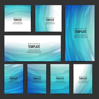 蓝色科技光束光晕光斑商务背景底纹矢...