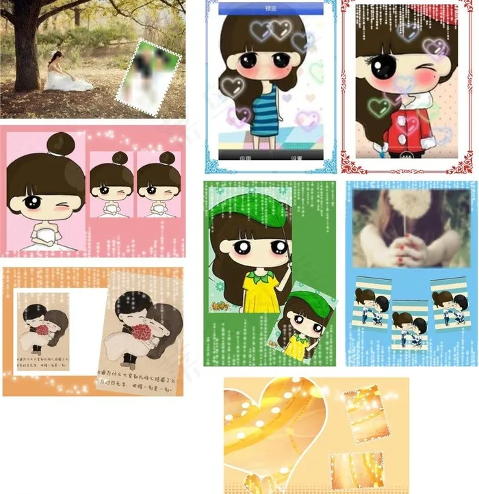 婚庆展板图片(594X420)cdr矢量模版下载