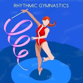 创意体育运动员项目设计矢量素材