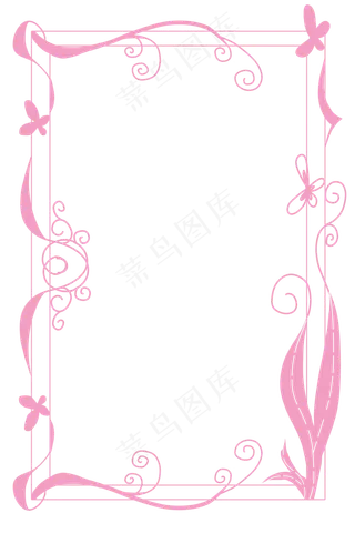 浪漫粉红色花藤边框浪漫粉红色花藤边框