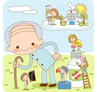 老年人医疗康复图片