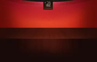 红色舞台墙壁木板背景素材