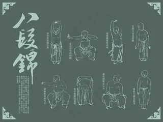 中医八段锦设计
