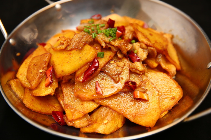 干煎土豆片图片