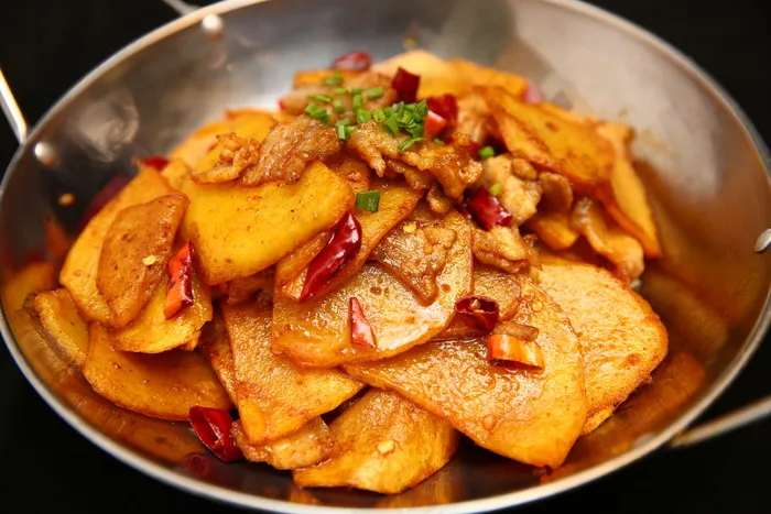 干煎土豆片图片