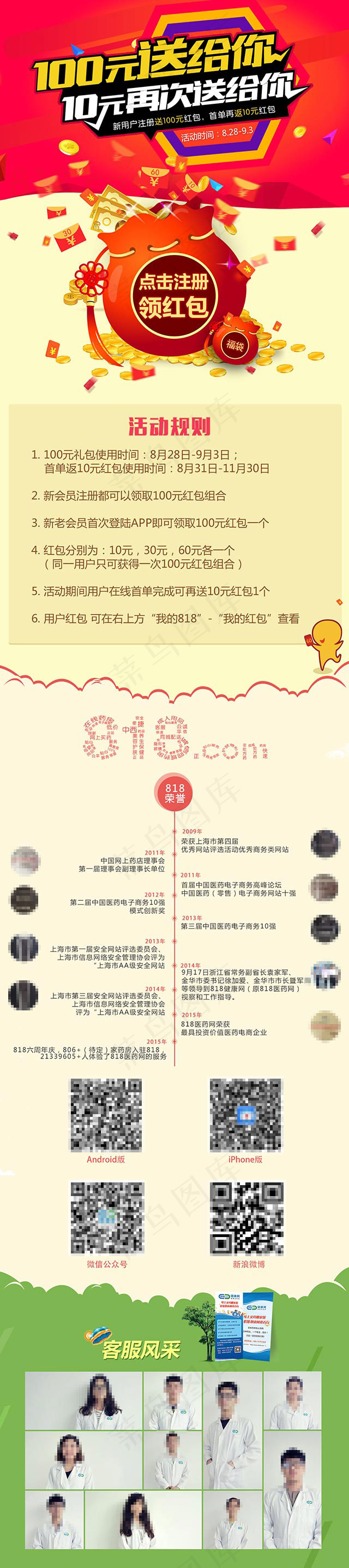 手机端活动专题网页UI界面psd模版下载
