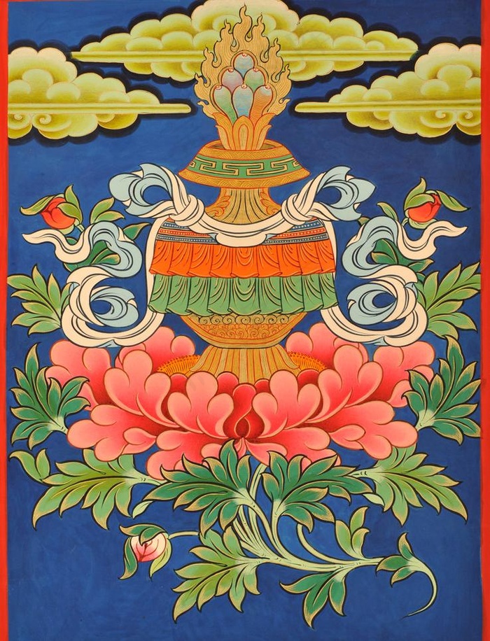 佛教吉祥供品 八吉祥之宝瓶图片