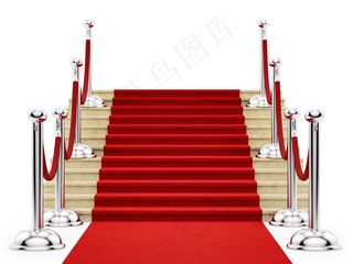 商务男士红地毯跳跃图片