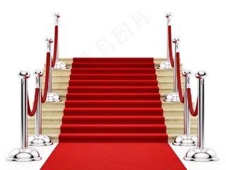 商务男士红地毯跳跃图片