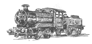 动车火车高铁透明素材旅游出行交通素...