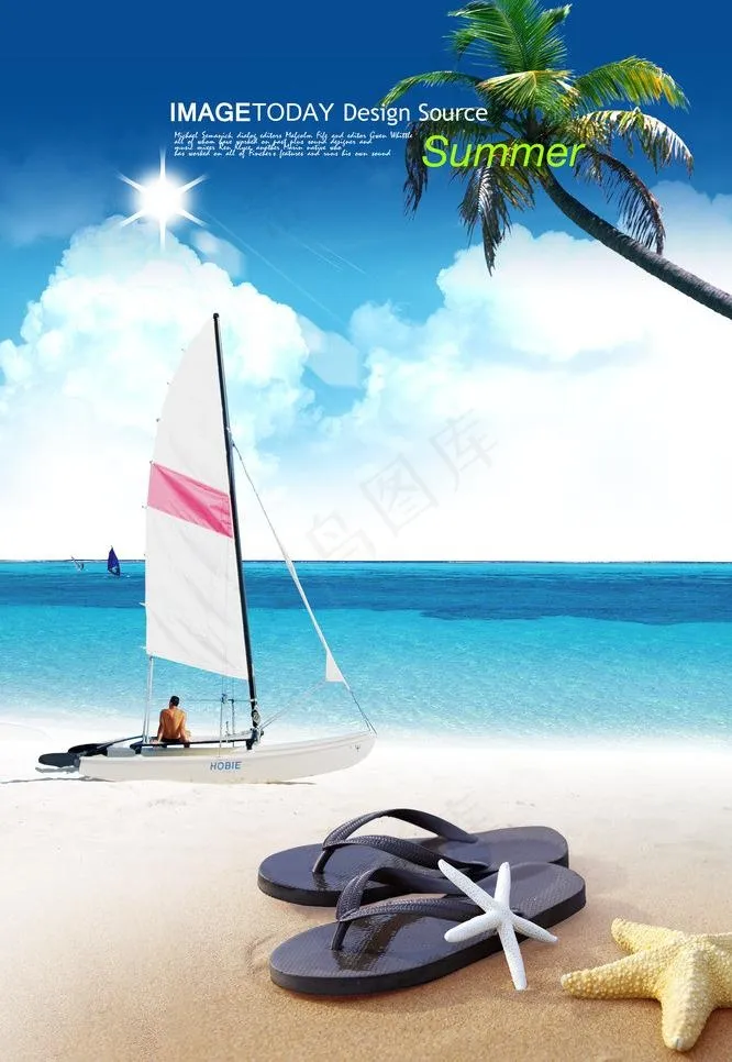 海边沙滩素材图片