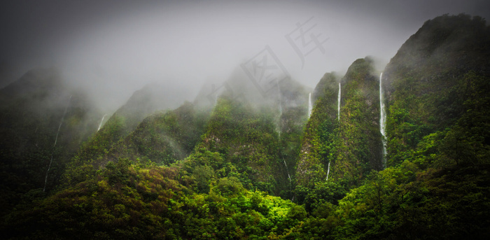 夏威夷 瀑布图片