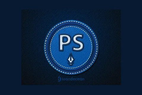 圆缝PS PS图象处理软件徽章