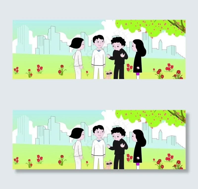少年图片cdr矢量模版下载