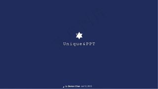 蓝白极简宽屏模板