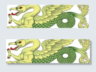 欧式花纹 怪兽 图腾图片