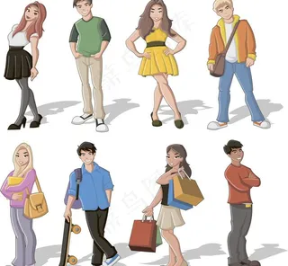 商务人士矢量素材图片