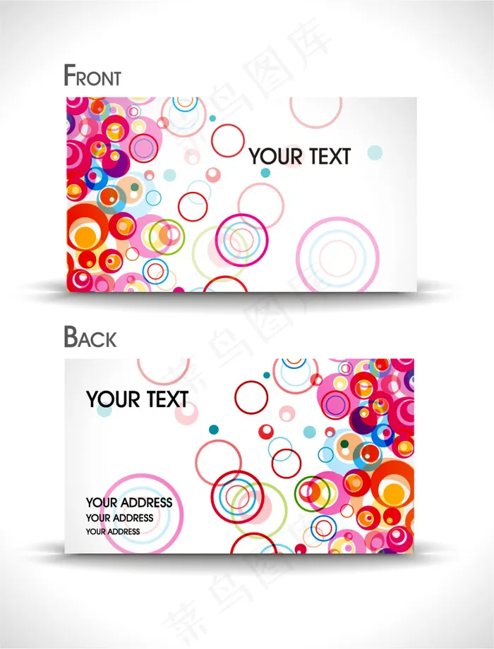 个性时尚名片设计eps,ai矢量模版下载