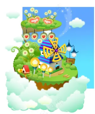 幼儿园卡通家居素材图片