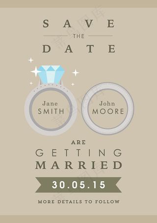 卡通婚庆背景设计矢量素材