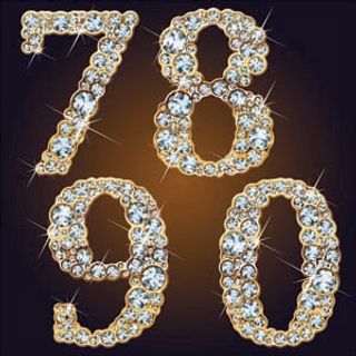 星光灿烂的钻石钻石词向量的数字