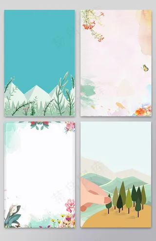 唯美古典清晰海报风格背景