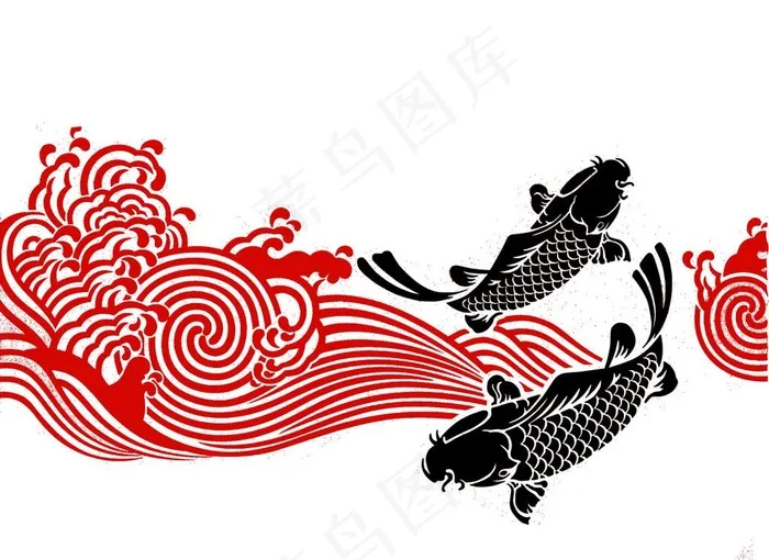 锦鲤图片cdr矢量模版下载