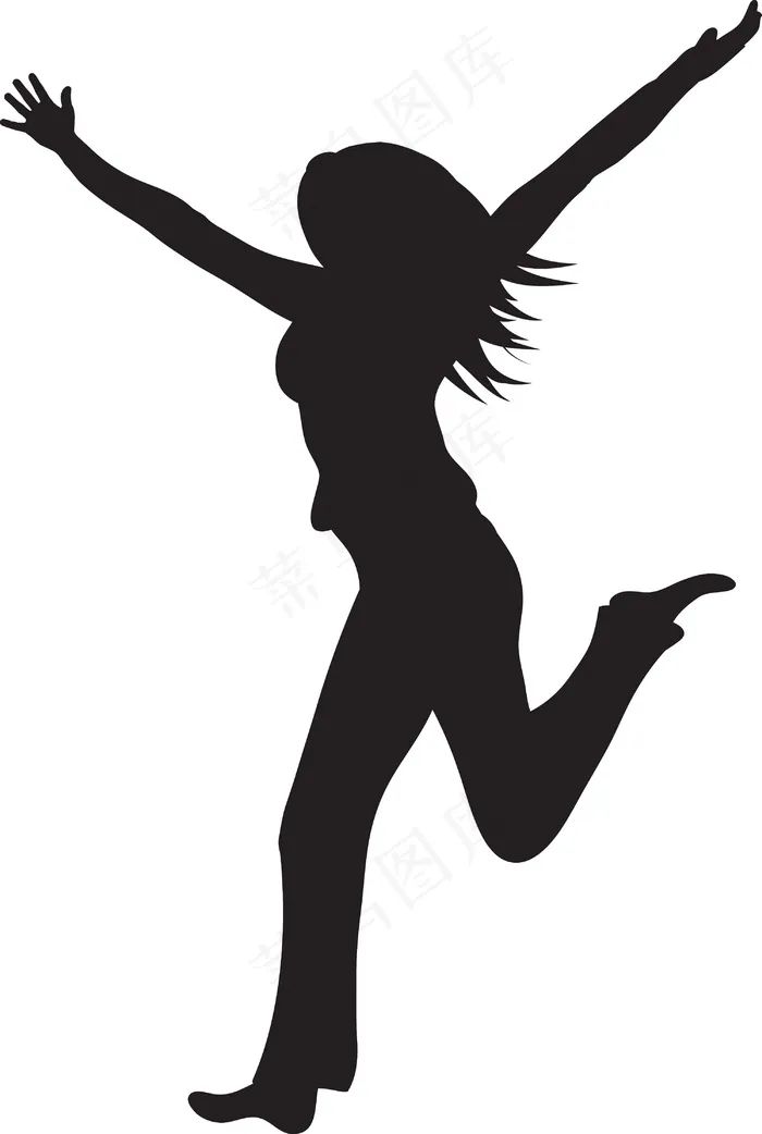 女人剪影矢量eps,ai矢量模版下载