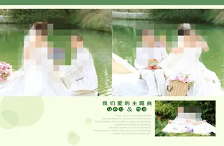 婚纱照相册模版