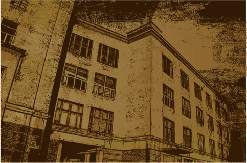 怀旧城市建筑矢量图 怀旧城市建筑矢量图