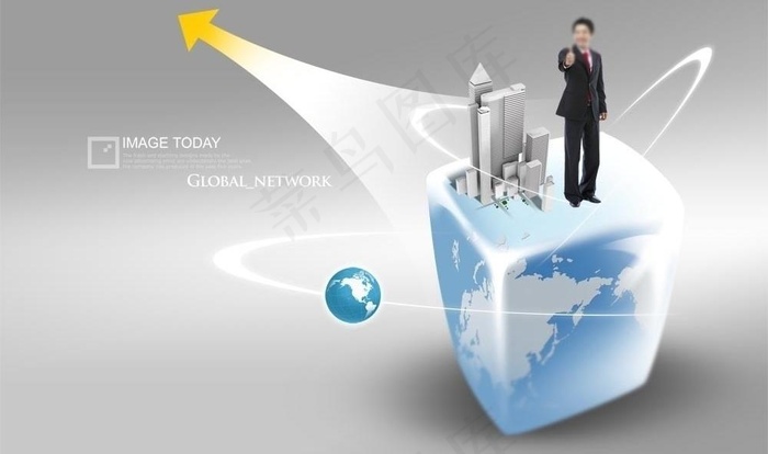 商务白领素材图片psd模版下载
