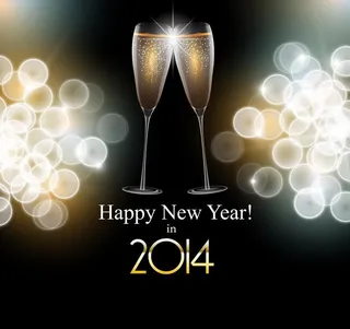 2014新年主题矢量图片