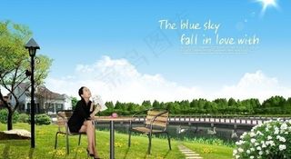 风景画 春天 美丽生活图片