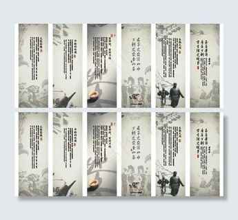 茶叶包装书签图片