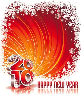 2010新年背景矢量图下载 2010新年背景矢量图下载