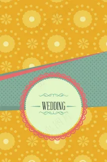 创意婚礼贺卡背景模板下载