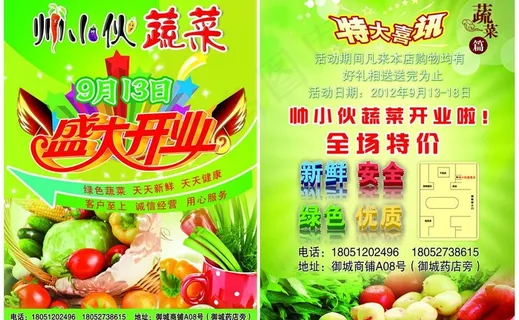 蔬菜宣传单图片 蔬菜宣传单图片