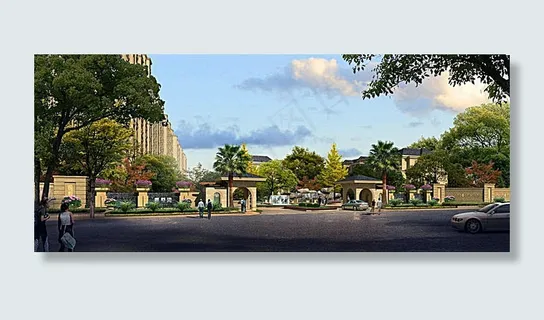 小区大门建筑设计 小区大门建筑设计