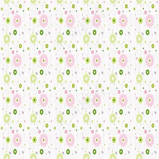 粉红色花绿色圈圈纹路背景素材