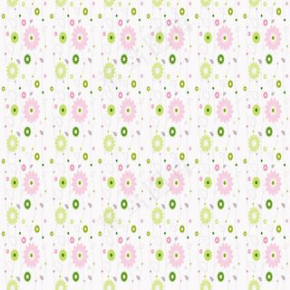 粉红色花绿色圈圈纹路背景素材