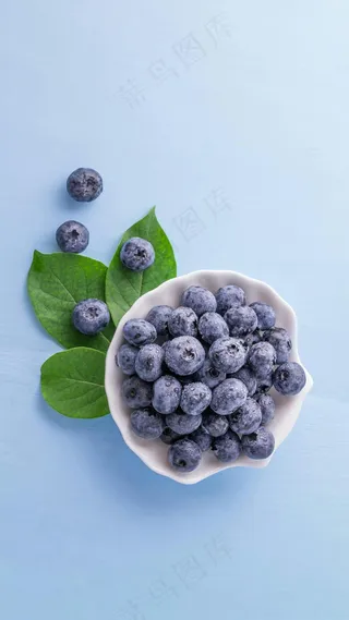 蓝莓高清摄影图片