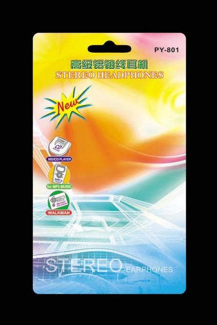 耳机纸卡包装图片(1276X2150(DPI:300))psd模版下载